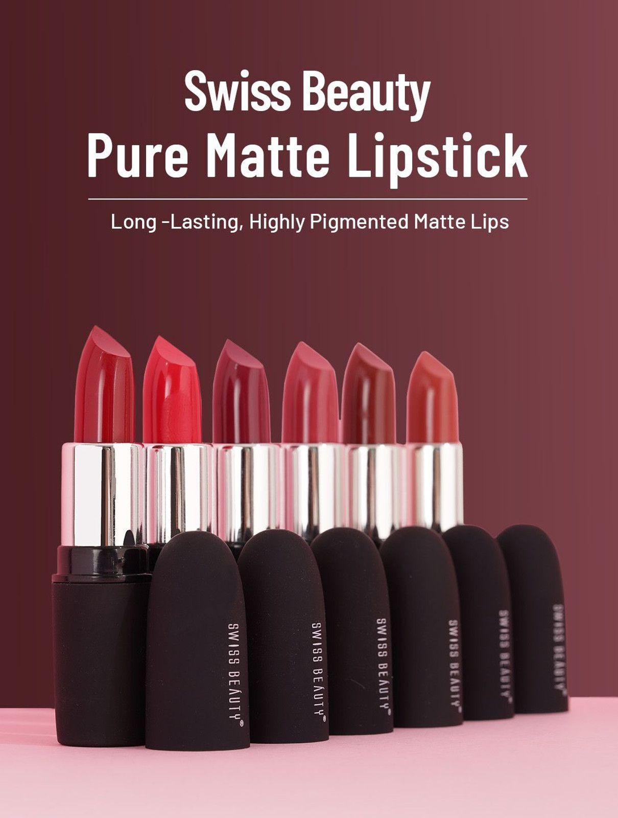 SWISS BEAUTY Pure Matte Creamy Lipstick - 2