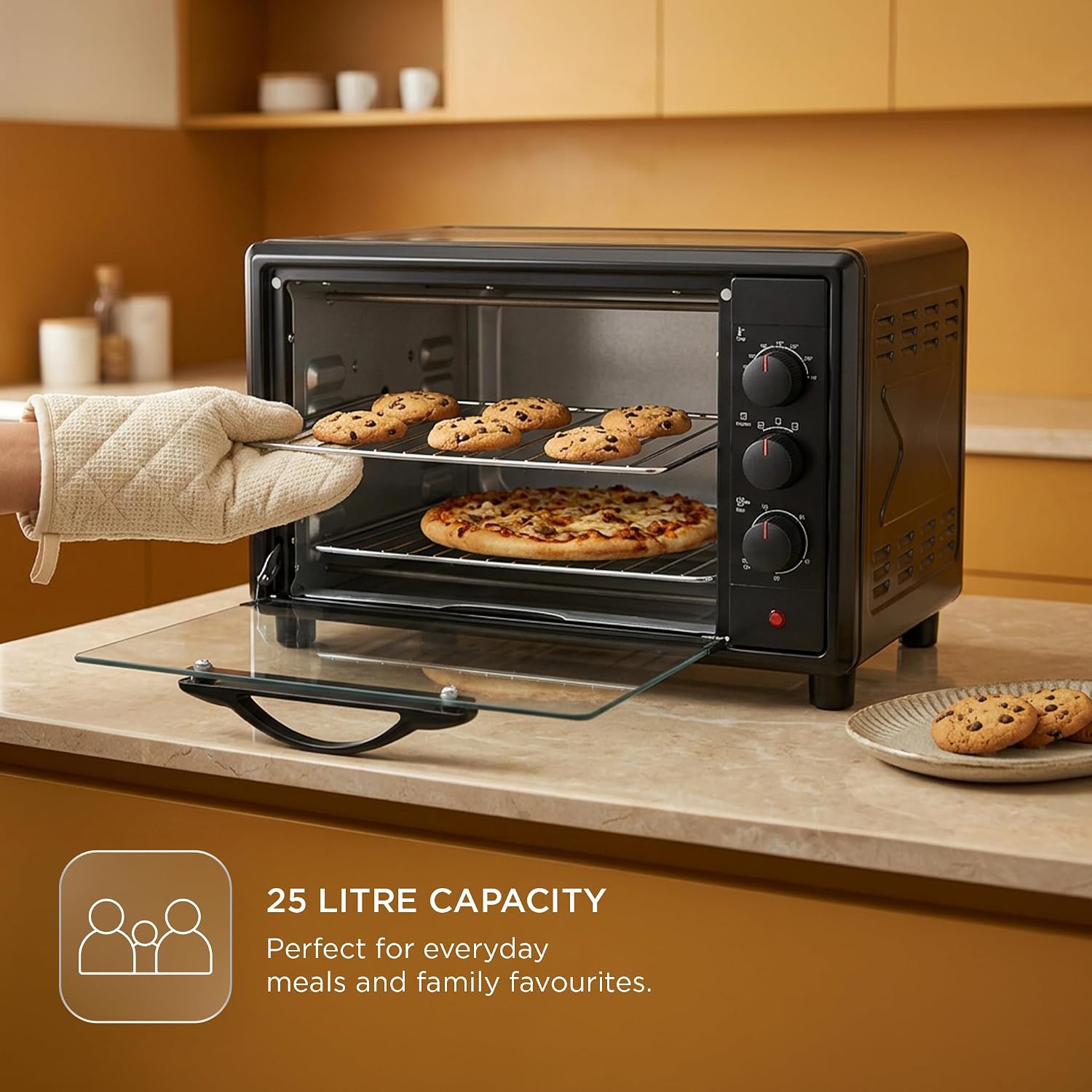 Glen Multi-Function OTG for Kitchen | 25 Litre | 1700W - 6