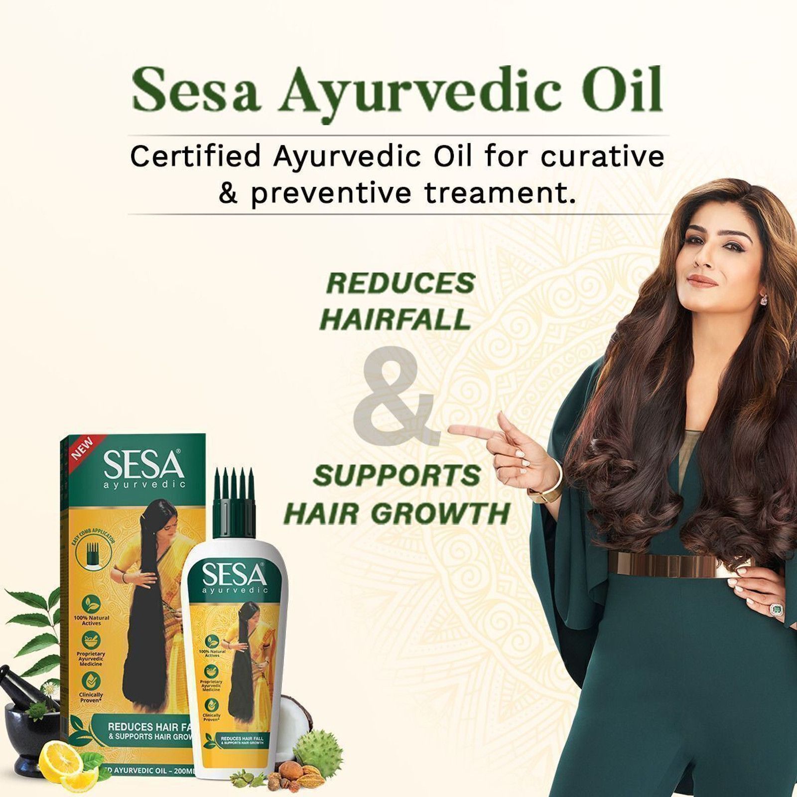 SESA Ayurvedic Hair Growth Oil with Bhringraj Hair Oil (200 ml) - 5