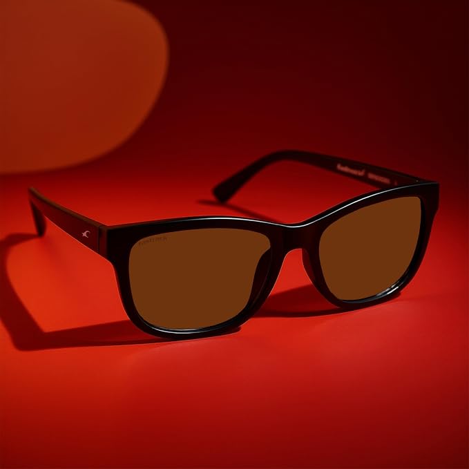 Fastrack Black Wayfarer UV protected Sunglasses for Men