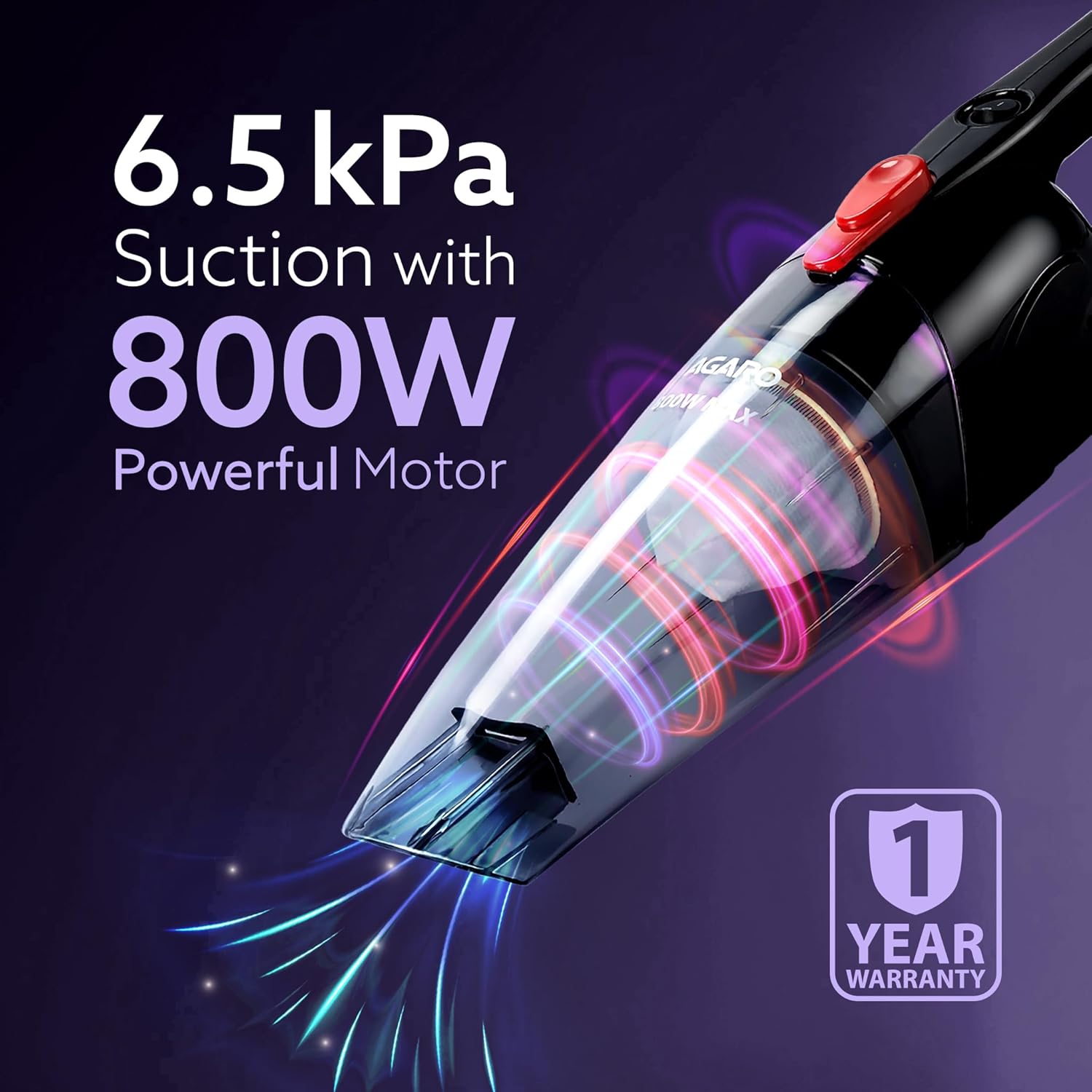 AGARO Regal 800 Watts Handheld Vacuum Cleaner - 3