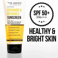 Dr. Sheth’s Sunscreen Ceramide & V-C, SPF 50+ Pa+++ All Skin Types