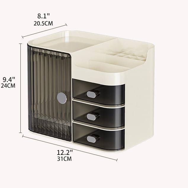 Boniry Makeup Organizer Box | 4 Compartment For Cosmetic Organizer - 3