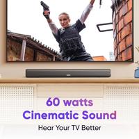 Mivi Fort S60 with 2 inBuilt Subwoofers 60 W Bluetooth Soundbar - 2