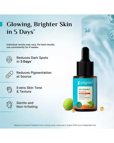 PILGRIM 10 Vitamin C Face Serum for Daily Brightness - 5