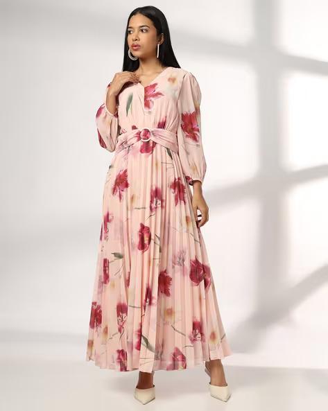 Women Floral Print Fit & Flare Dress