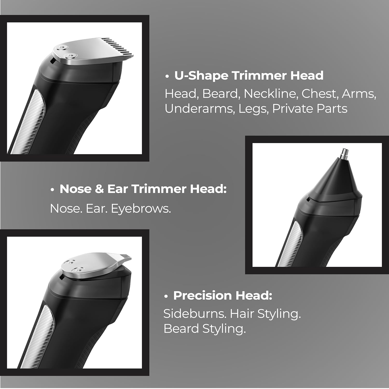 Lifelong All in One Trimmer with 7Combs Full Body Groomer for Man  - 3