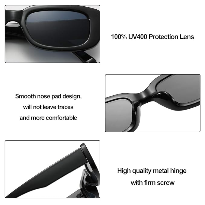 BOJOD Rectangle Sunglasses for Women - 3