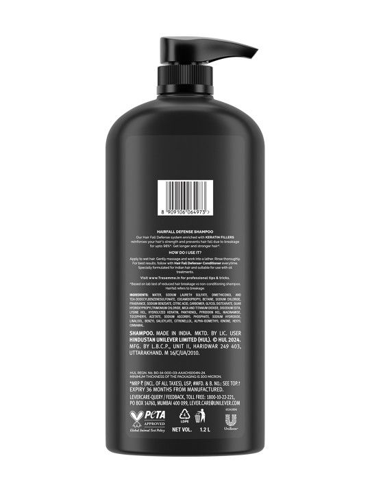 TRESemme Hair Fall Defense Professional Shampoo with Keratin Filler - 4