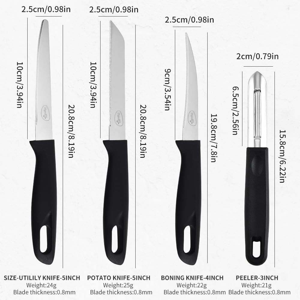Pigeon by Stovekraft Edge Stainless Steel 4 Pcs Knife Set - 3