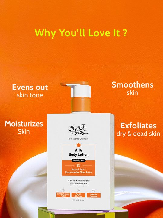 Chemist at Play Niacinamide & Shea Butter AHA Body Lotion For Exfoliate Dead Skin - 2