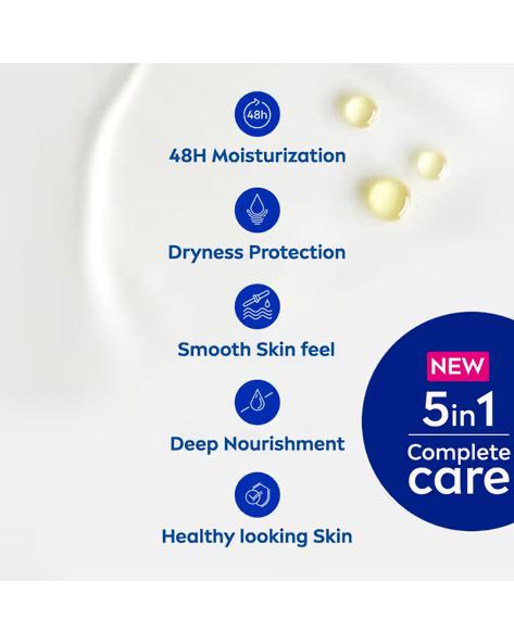 NIVEA Body Milk Nourishing Lotion 72h Intense Care Almond Oil for Dry Skin - 4