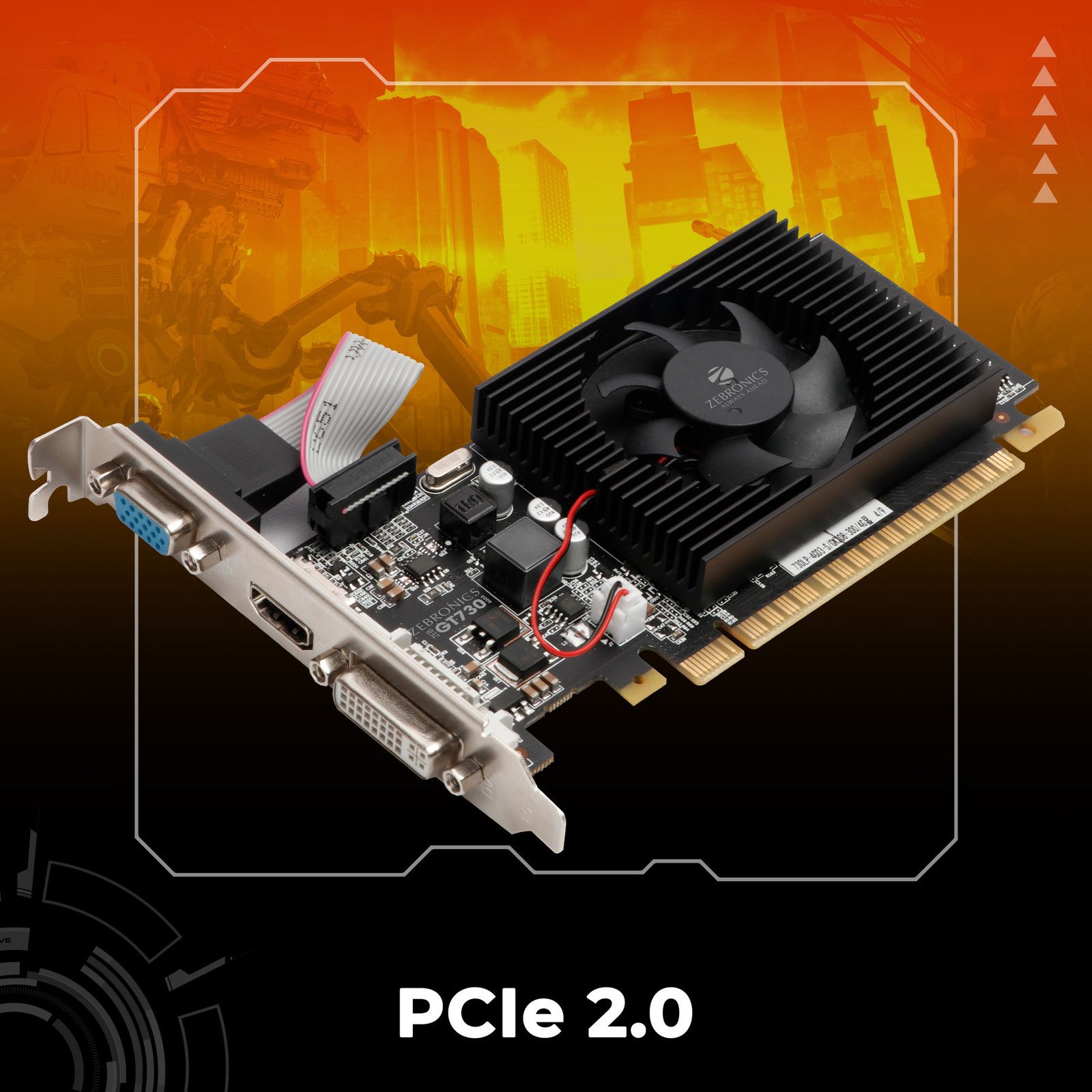 Zebronics GT730 GDDR3 4 GB NVIDIA Graphics Card - 2