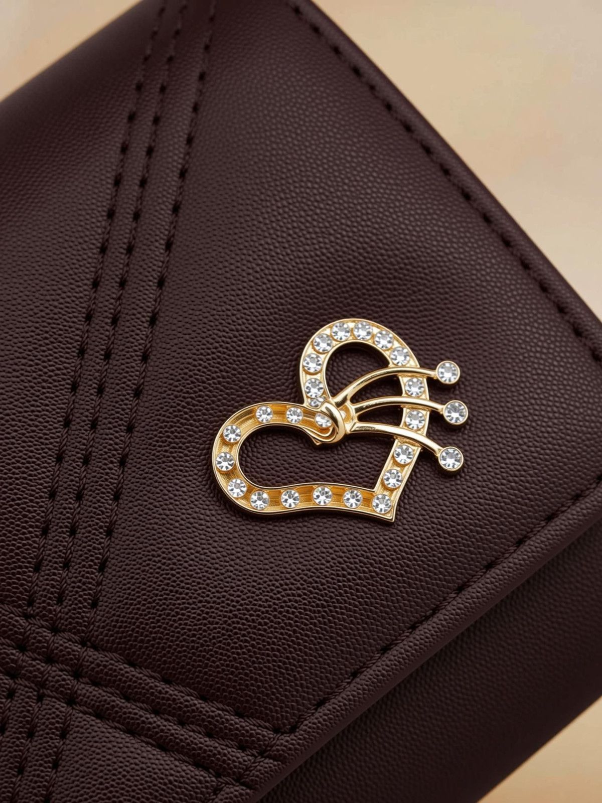 Reshu Casual Brown Clutch Wallet For Women - 3