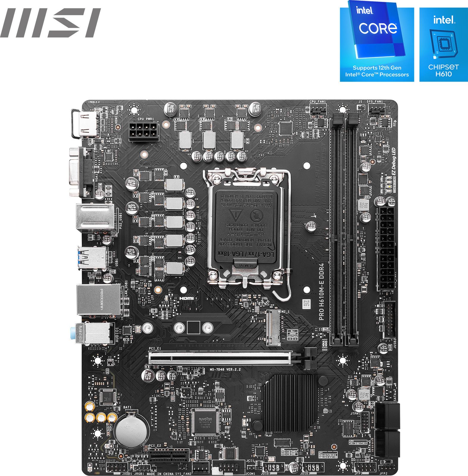 MSI PRO H610M E DDR4 LGA Micro-ATX Intel H610