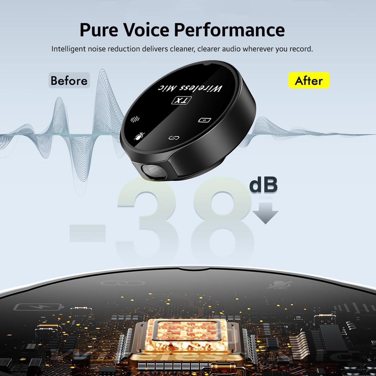 String Swing Wireless Mic for Vlogging & Video Recording - 8