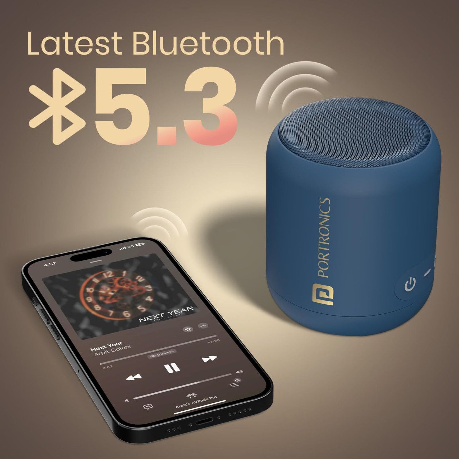 Portronics SoundDrum 1 12 W Bluetooth Speaker (Blue, Mono Channel) - 2
