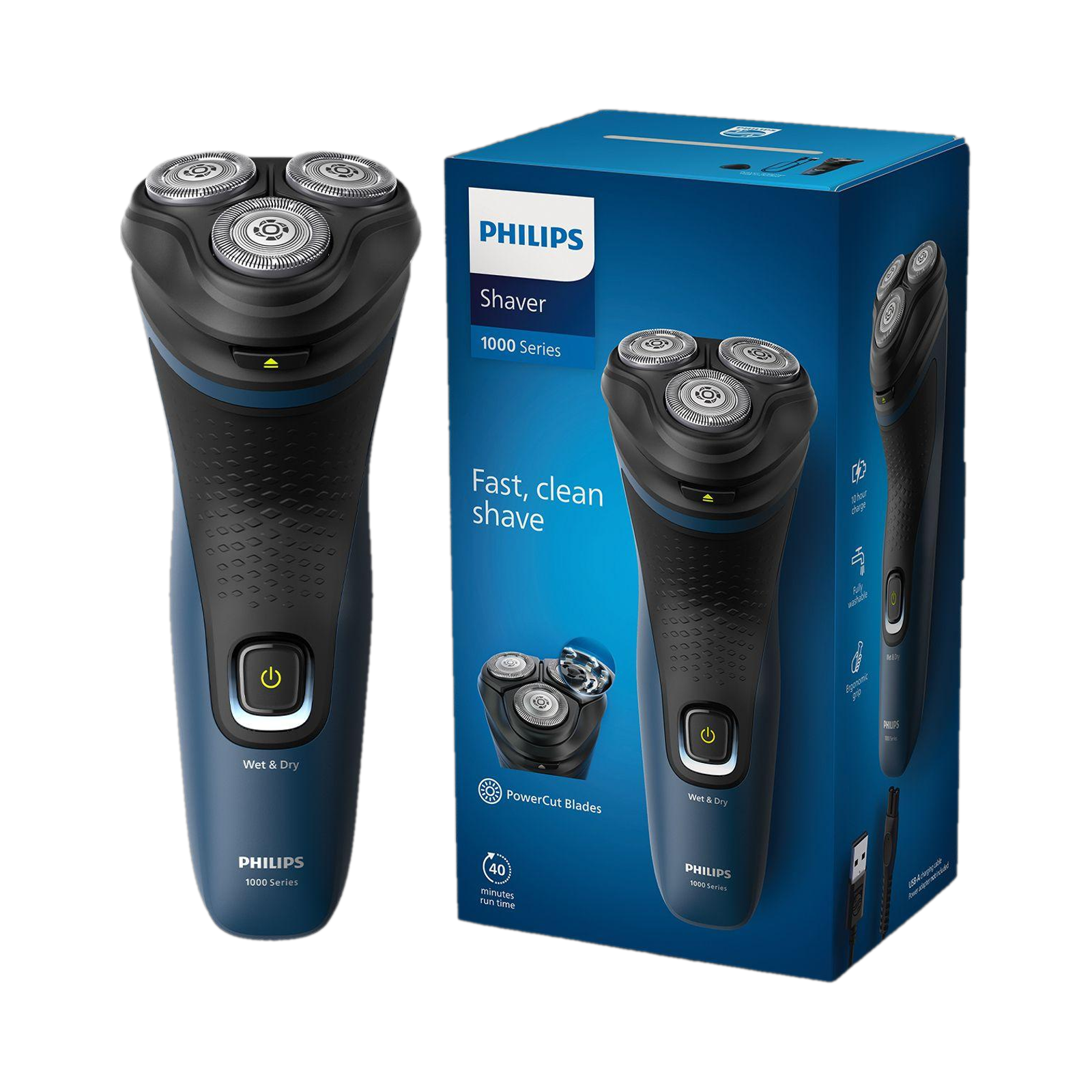 PHILIPS S1151/03 Shaver For Men (Blue)