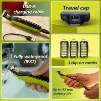 Philips OneBlade Turbo2X Hybrid Trim Electric Trimmer for Men - 2
