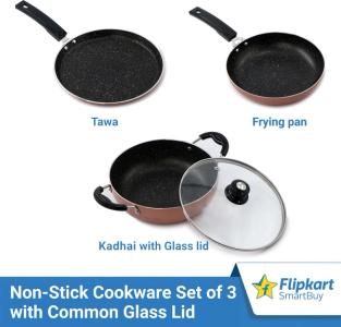 Flipkart SmartBuy 3 Piece Non-Stick Combo Set | Dont Miss This