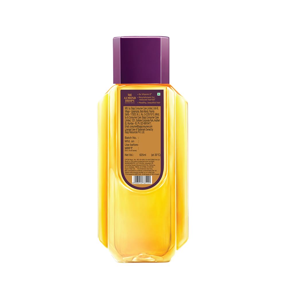 Bajaj Almond Drops Hair Oil Light & Non-Sticky Hair fall Reduction - 7