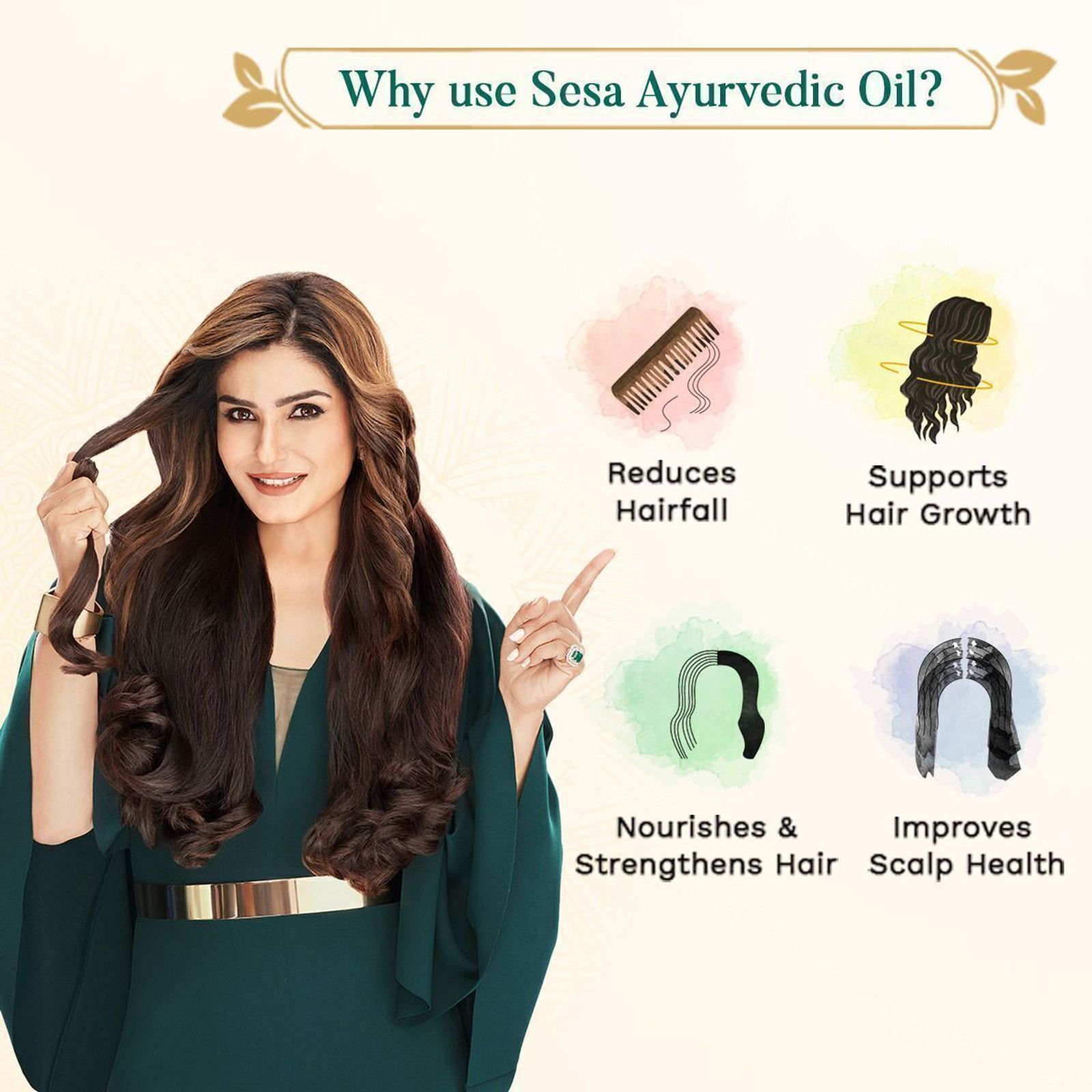 SESA Ayurvedic Hair Growth Oil with Bhringraj Hair Oil (200 ml) - 3