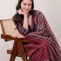 KLOSIA Women's Printed Anarkali Set - 2