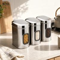 SIYA Stainless Steel Container | 2500 ml | Pack of 3 | Silver - 5