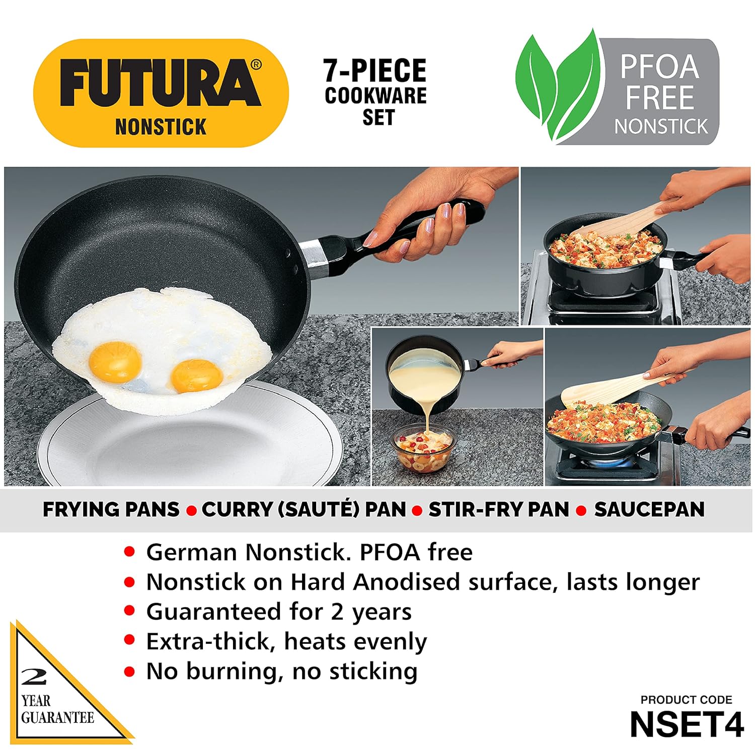 Hawkins Futura 5 Pieces Cookware Set - 5