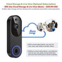 Lunelyx 1080P Wireless Video Doorbell Camera | 2.4G WiFi | AI Human Detection - 6