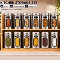 SIYA Stainless Steel Container | 2500 ml | Pack of 3 | Silver - 2