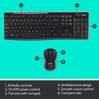 Logitech MK270r Wireless Keyboard and Mouse - 2