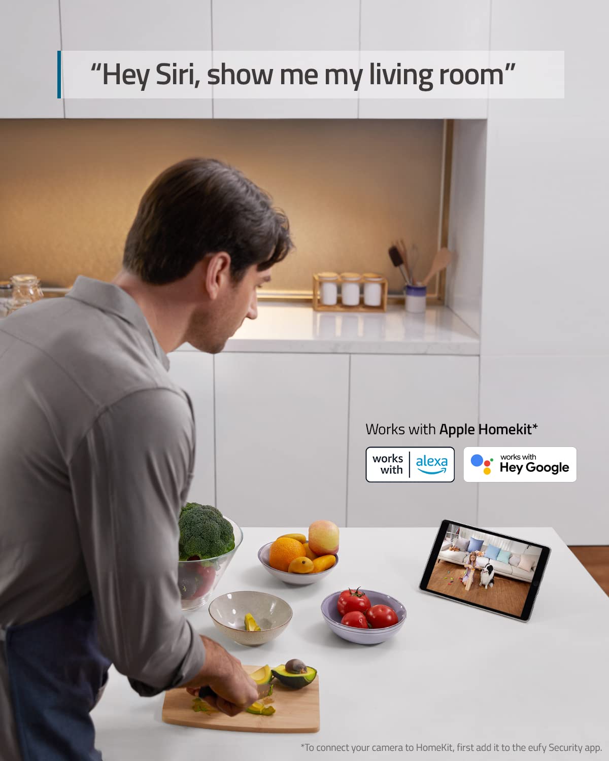 Eufy Security 2K Pan and Tilt, Plug-in Security Indoor Camera - 3
