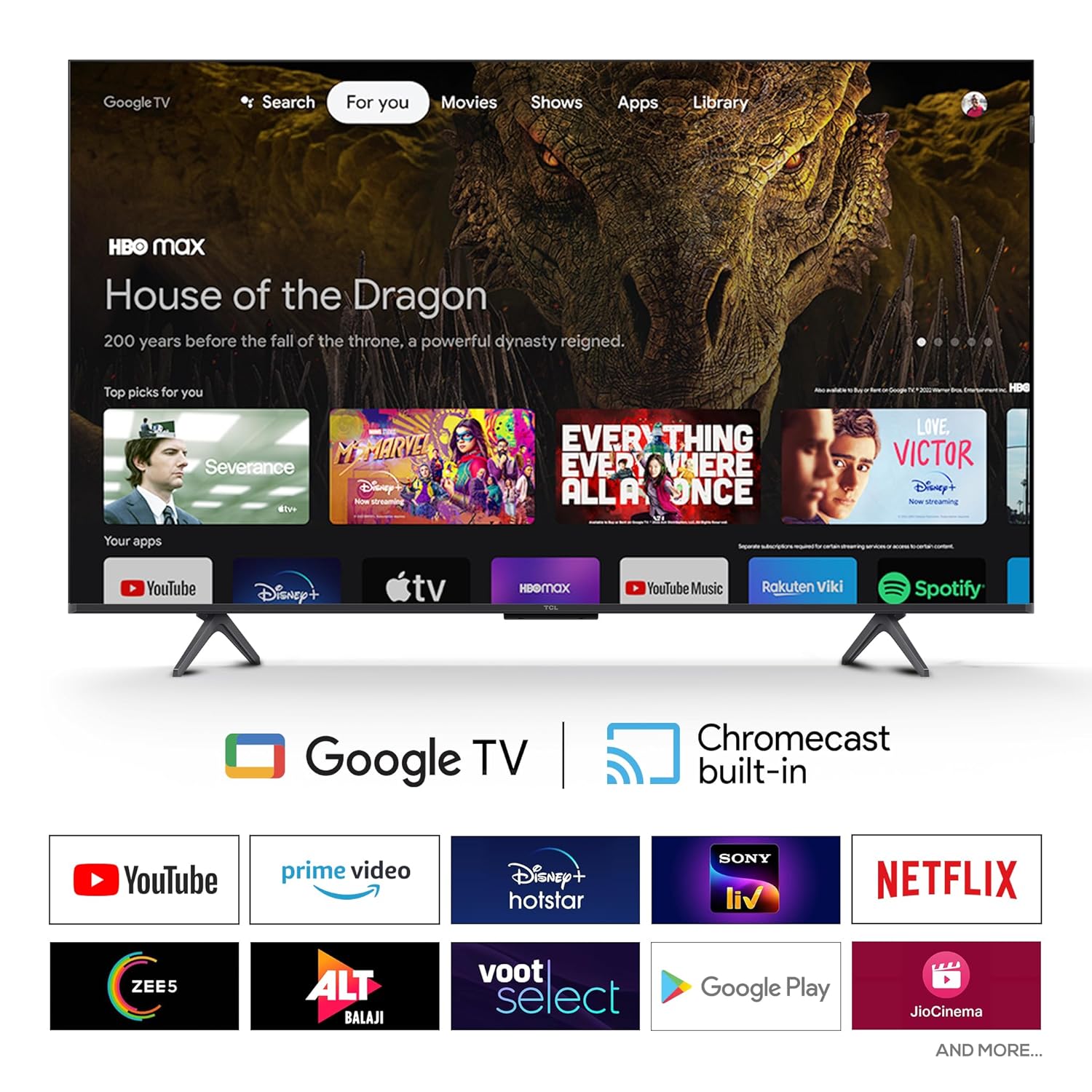 TCL 55 inches 4K Ultra HD Smart QLED Google TV