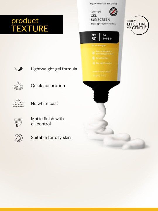 deconstruct Gel Sunscreen SPF 50 PA++++ -100% Photostable-Lightweight - 3