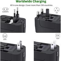 rts USB Universal Travel Adapter - 3