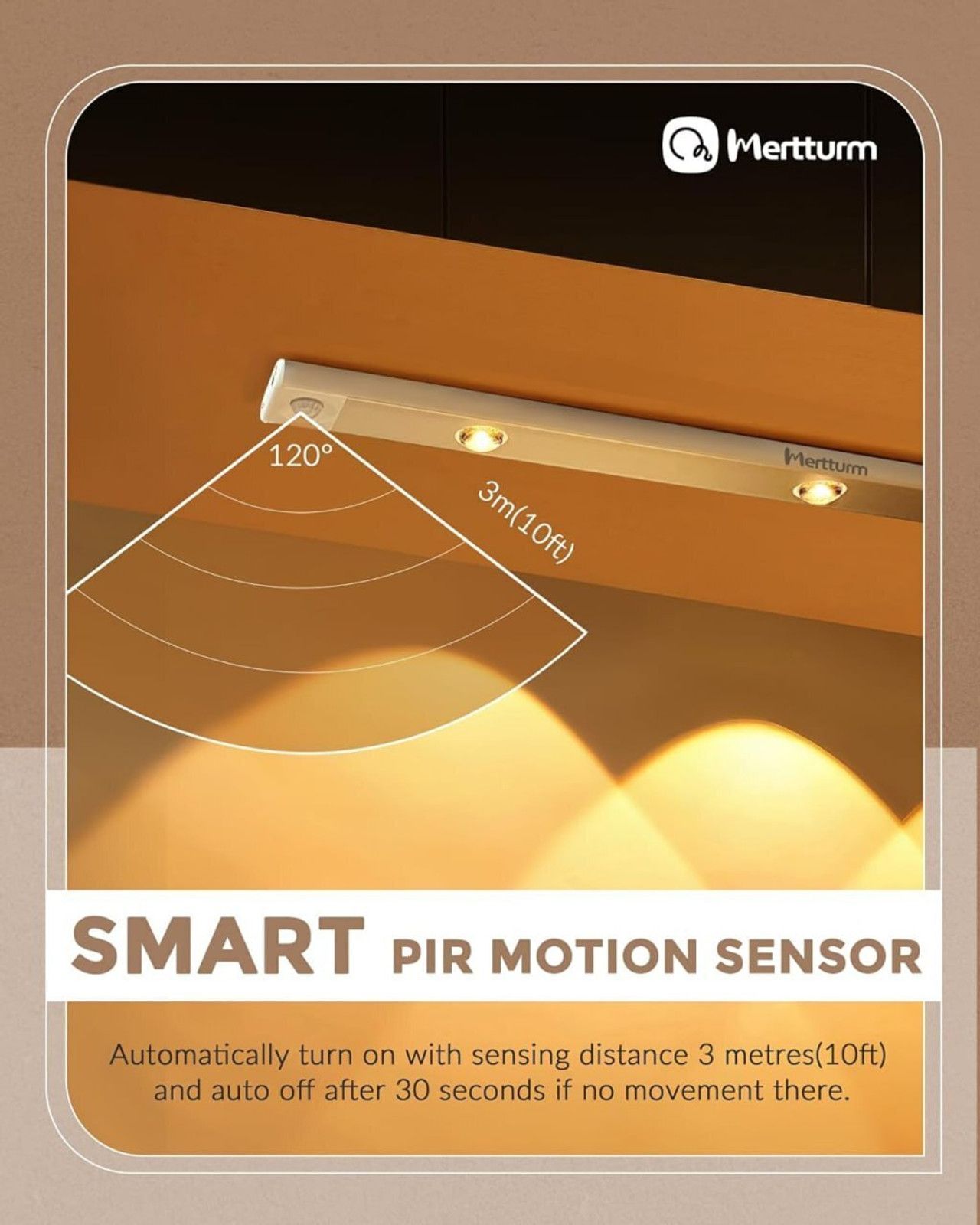 Bitline 3 Colors Smart Motion Sensor Light Wireless USB Rechargeable - 4