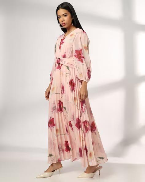 Women Floral Print Fit & Flare Dress - 2