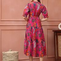 Claura Women Floral Printed Dress - 2