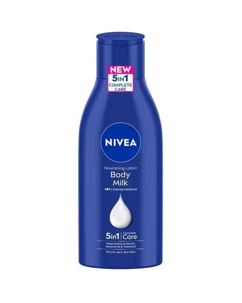 NIVEA Body Milk Nourishing Lotion 72h Intense Care Almond Oil for Dry Skin