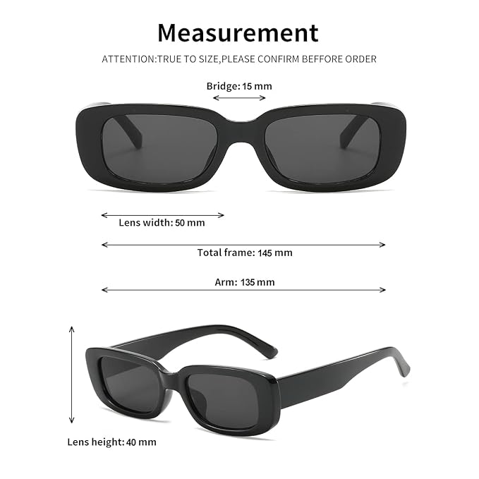 BOJOD Rectangle Sunglasses for Women - 2