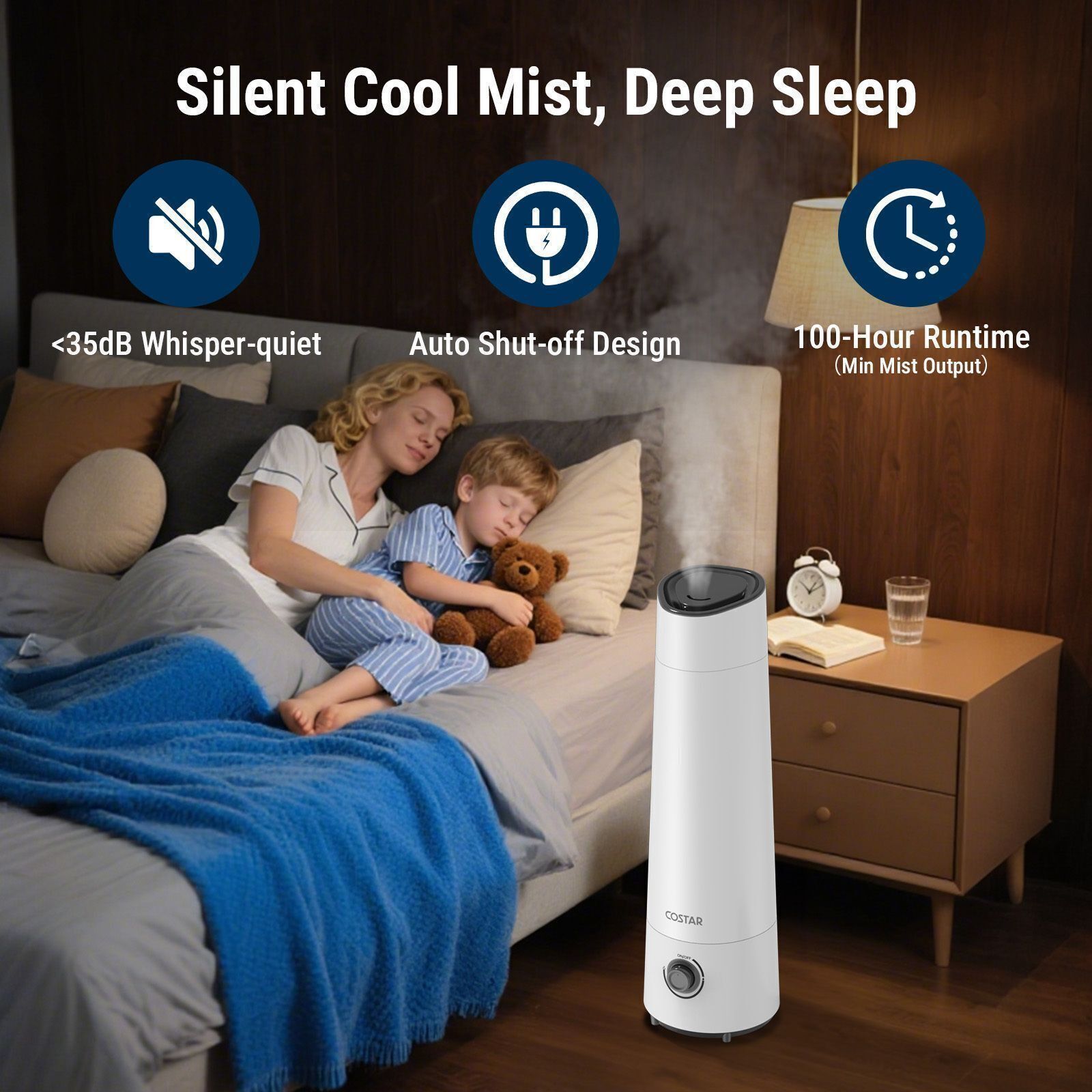 Costar 6L Large Capacity Humidifier Room Air Purifier - 5