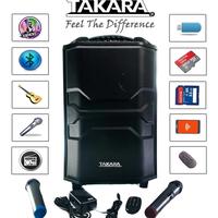 Takara Karaoke Speaker Trolley 12 Inch Woofer Portable - 2