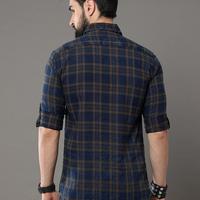 tallwalker Men Regular Fit Checkered Spread Collar Casual Shirt - 3