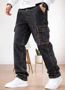 Playfeel Men Regular Mid Rise Dark Grey Jeans