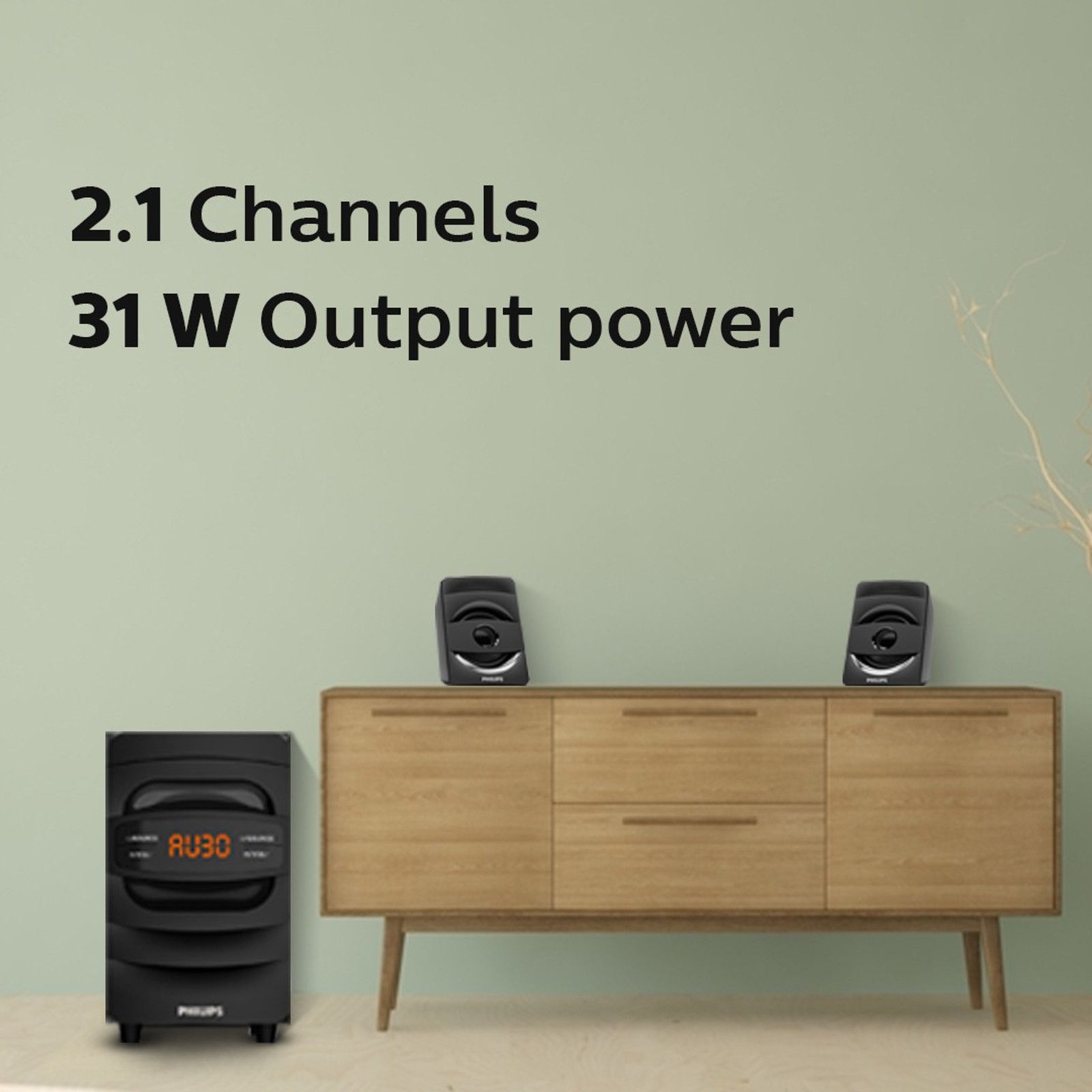 PHILIPS MMS2625B/94 31 W Bluetooth Home Audio Speaker - 4