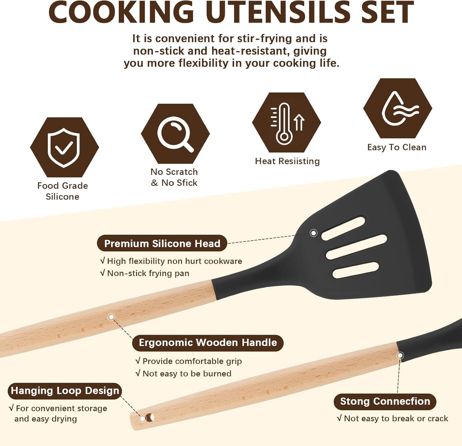 33 Pcs Silicone Spatula Set for Kitchen - 2