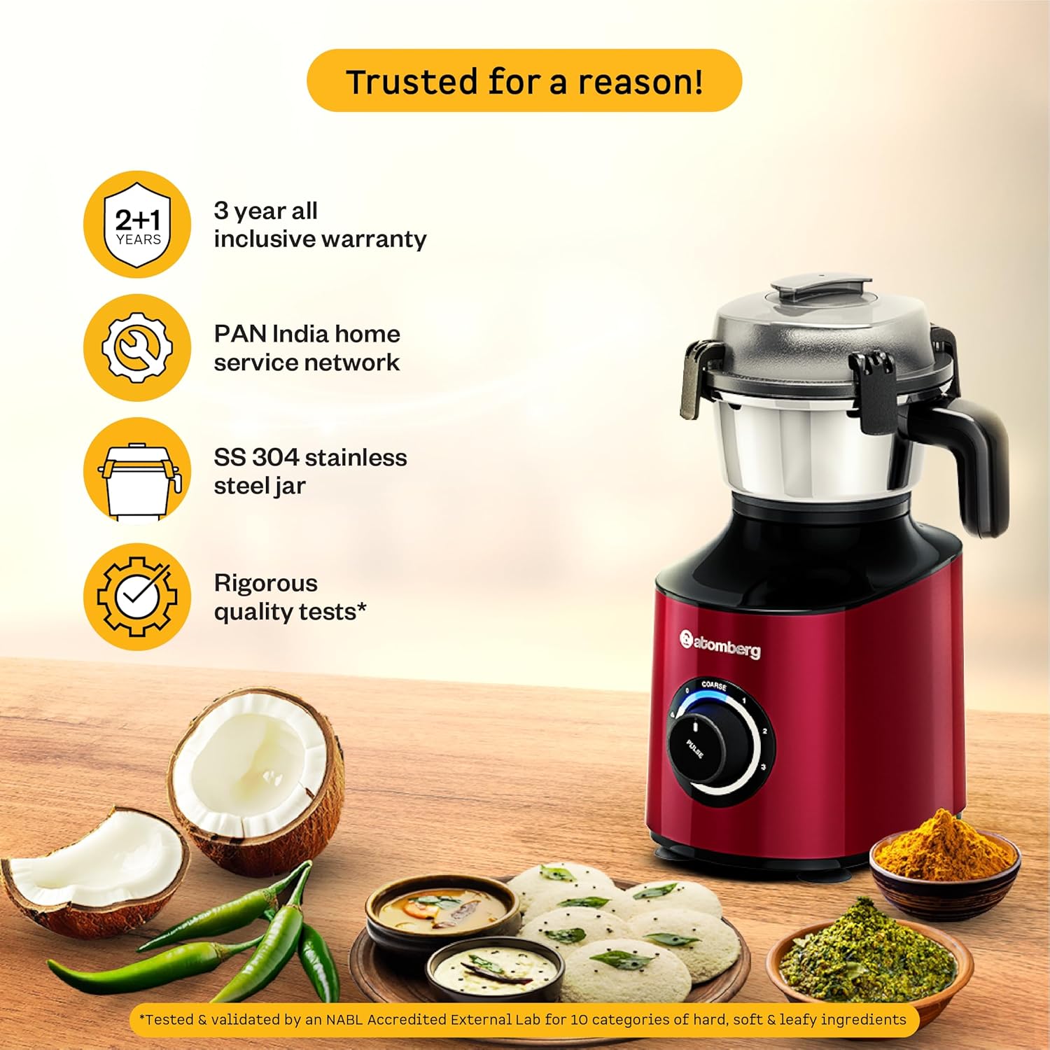 Atomberg Zenova Mixer Grinder For Kitchen