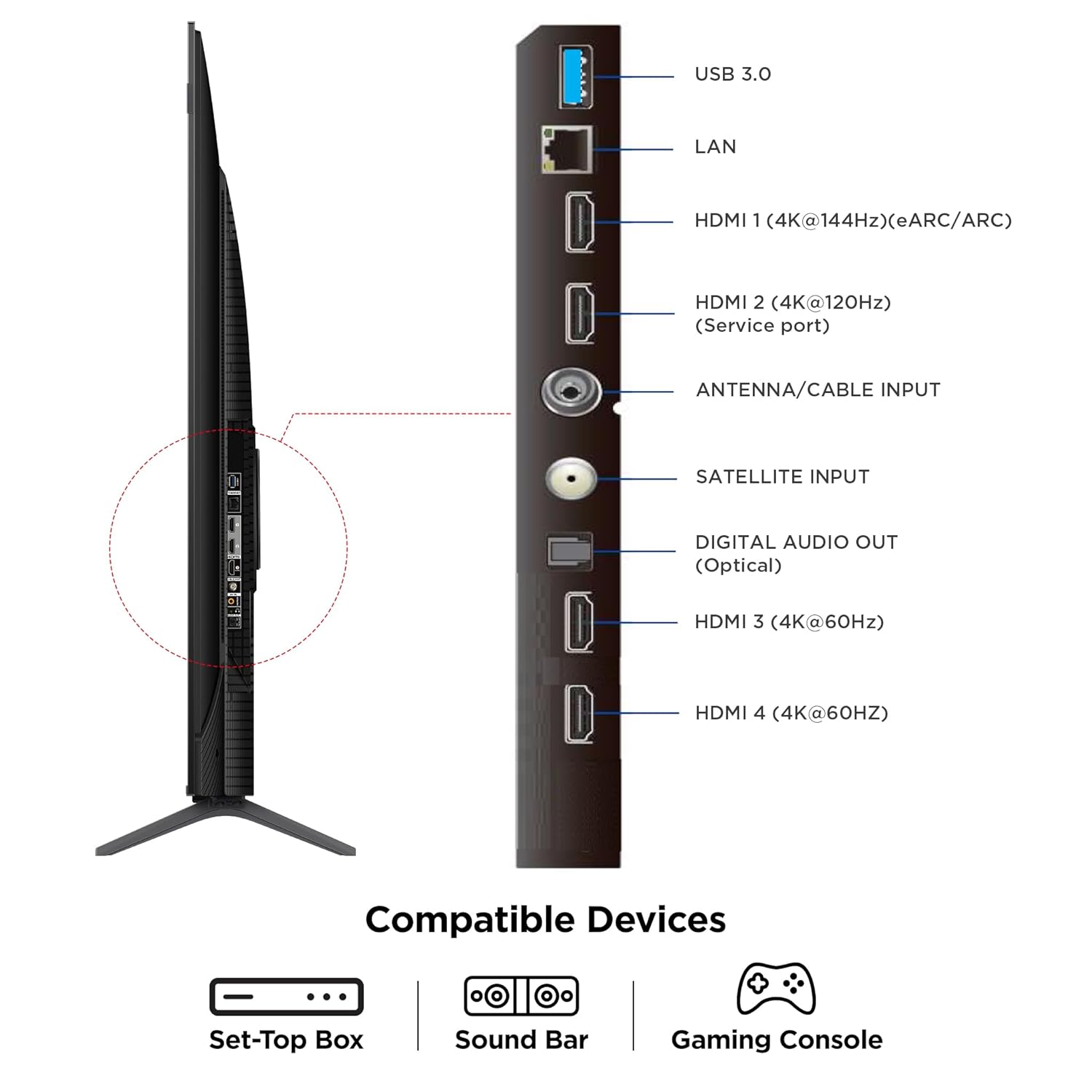 TCL 55 inches 4K Ultra HD Smart QLED Google TV - 3