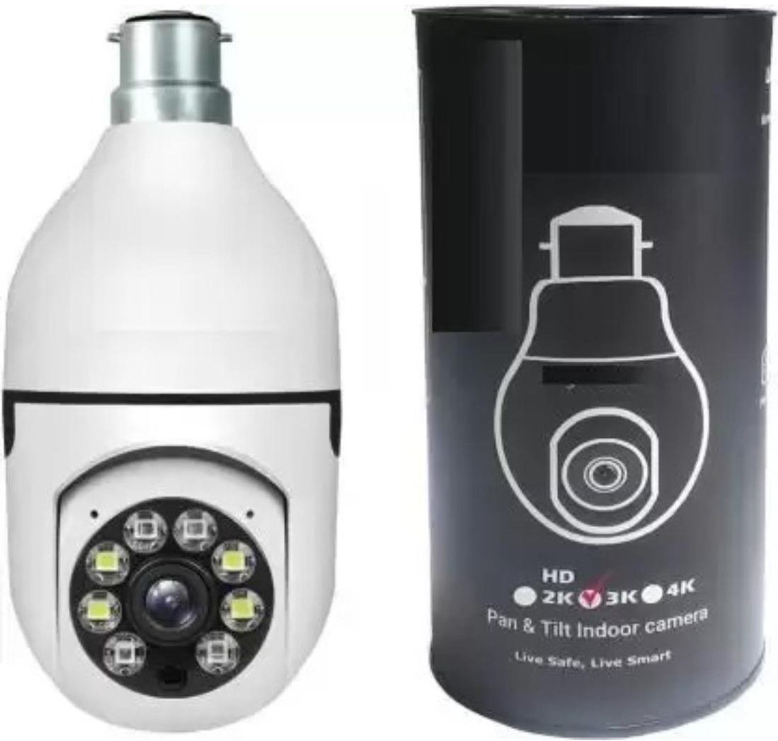 PERAMISYM Bulb Shape WiFi CCTV Wireless Indoor Camera